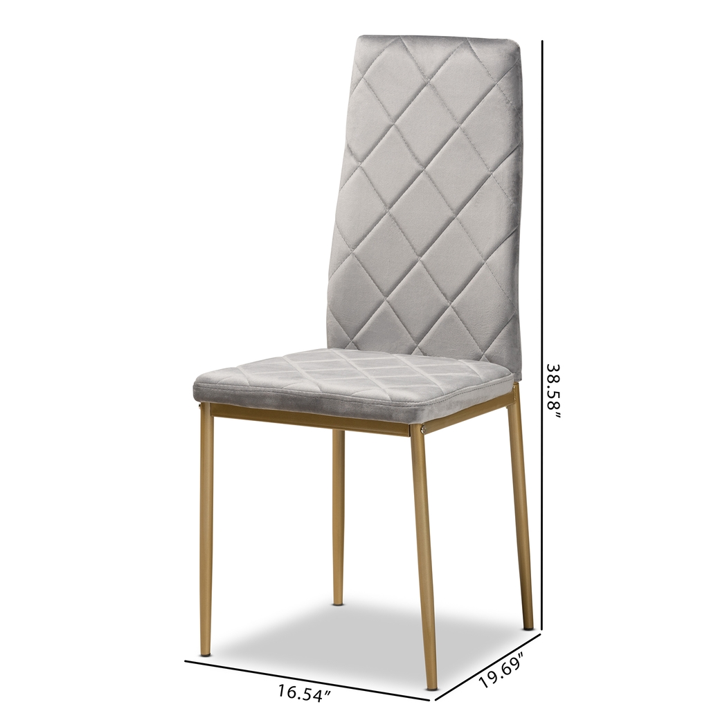 Sahallee Gray Side Chair, Set of 4 - Thumbnail - Image 8