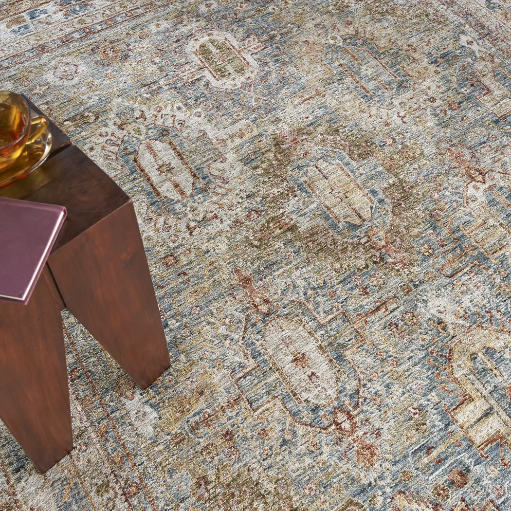 Sahar Blue 3'11 x 5'11 Rug - Thumbnail - Image 6