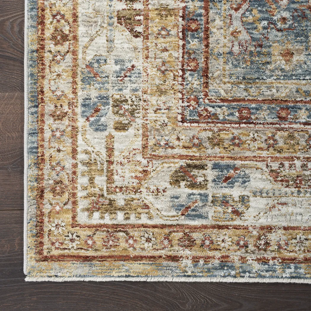 Sahar Blue 7'10 x 10'4 Rug - Thumbnail - Image 5