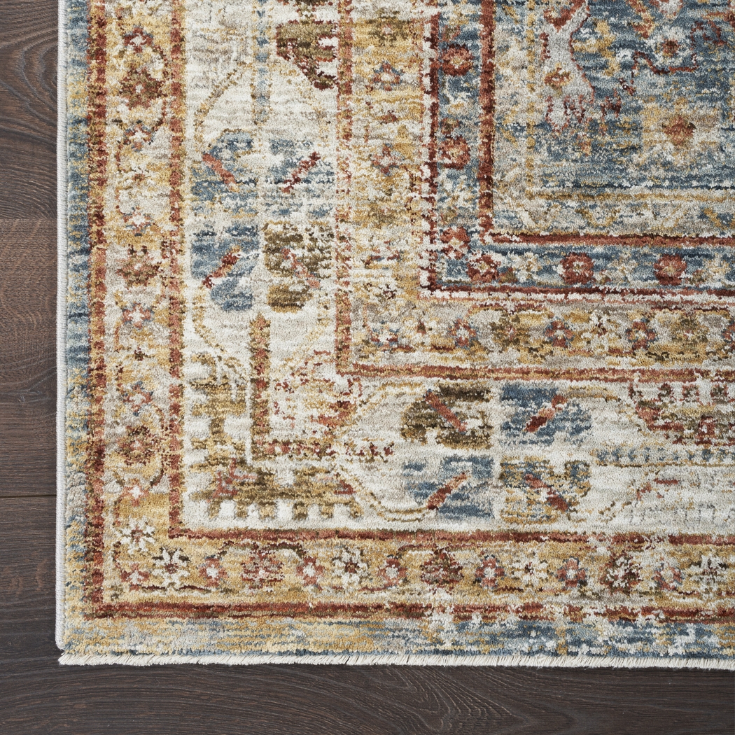 Sahar Blue 9'3 x 12'7 Rug - Thumbnail - Image 5