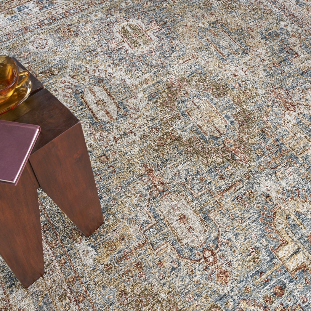 Sahar Blue 9'3 x 12'7 Rug - Thumbnail - Image 6