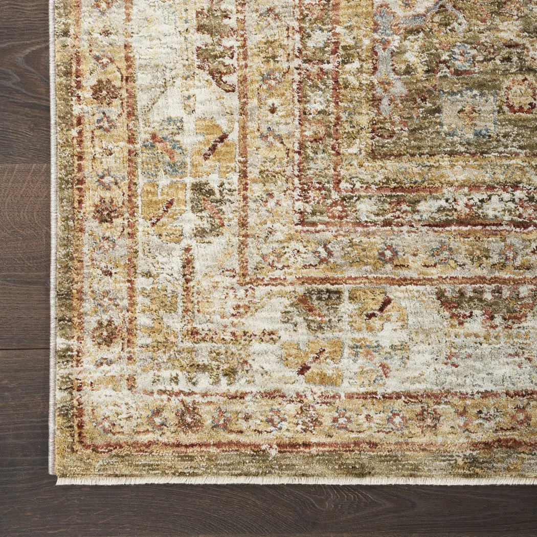 Sahar Green 5'3 x 7'8 Rug - Thumbnail - Image 5