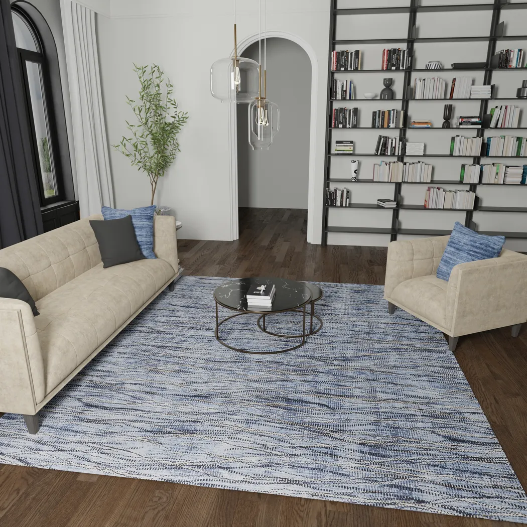 Sailcast Blue 5' x 7'6 Rug - Thumbnail - Image 2