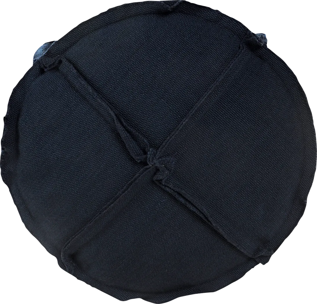 Saildale Navy Indoor/Outdoor Pouf - Thumbnail - Image 4