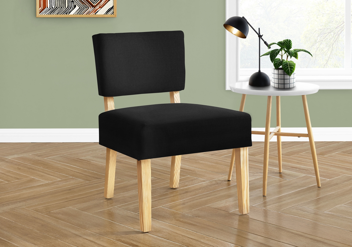 Saintmarks Black Accent Chair - Thumbnail - Image 2