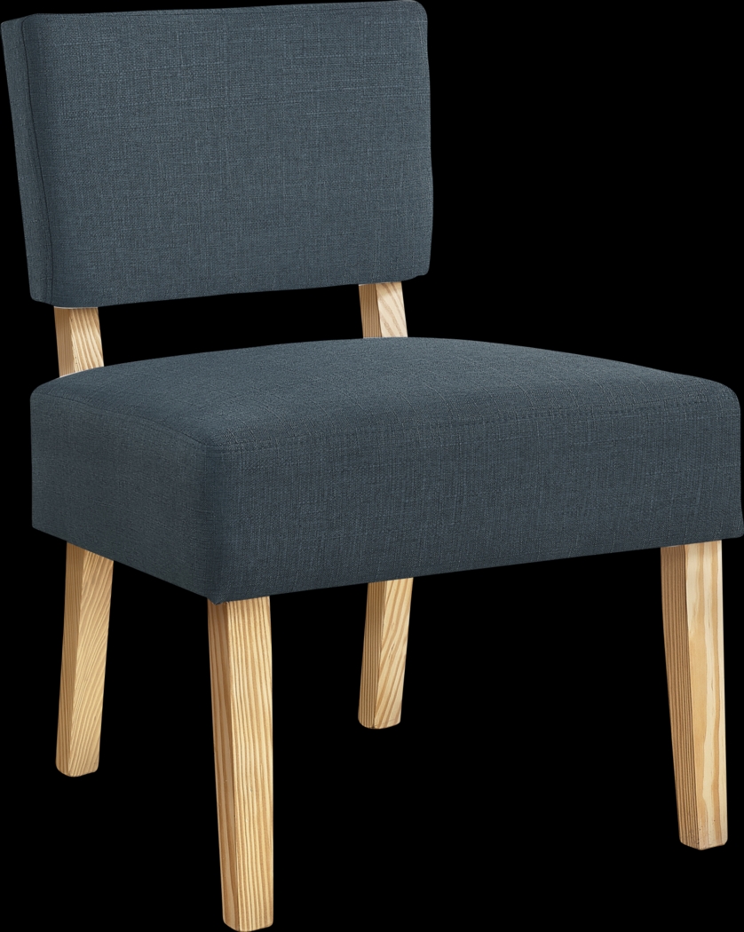 Saintmarks Dark Blue Accent Chair - Thumbnail - Image 1