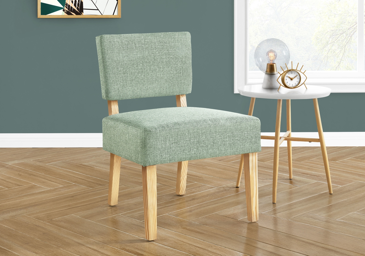 Saintmarks Green Accent Chair - Thumbnail - Image 2