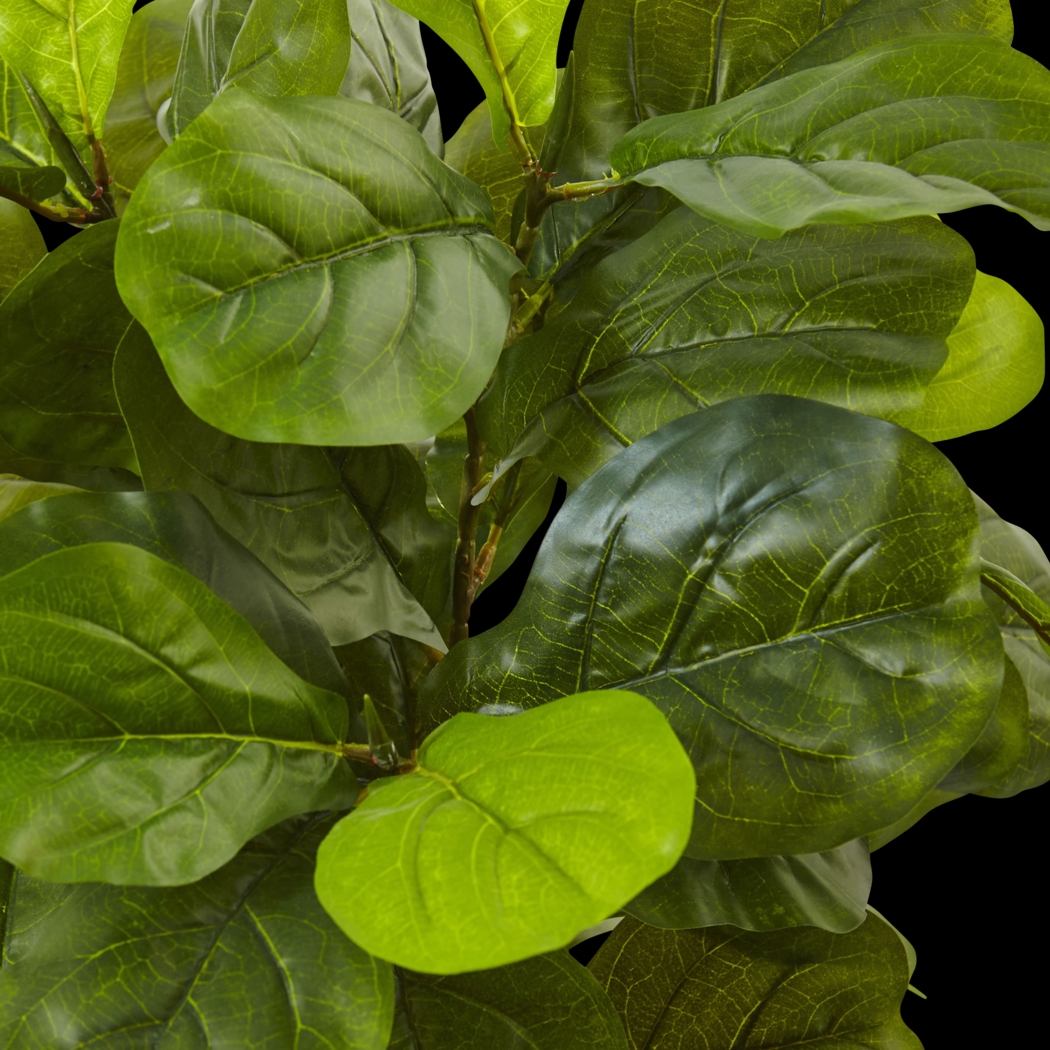 Saira Green Fiddle Leaf Silk Tree - Thumbnail - Image 2
