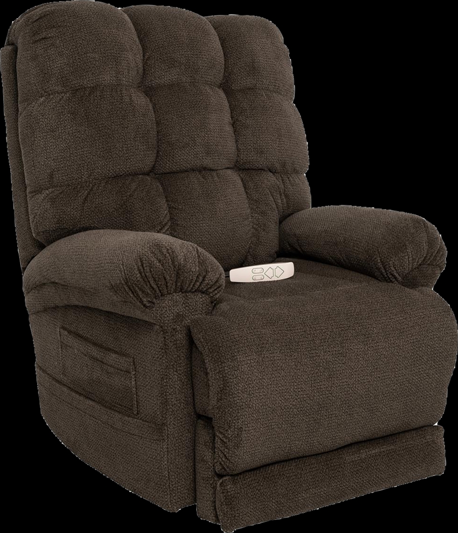 Saisha Dark Brown Lift Recliner - Thumbnail - Image 1
