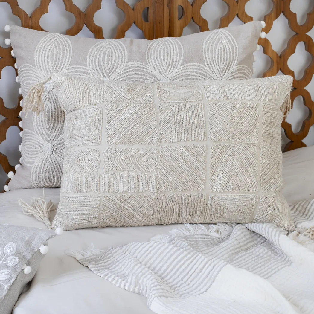 Sajid Tan Lumbar Pillow - Thumbnail - Image 2