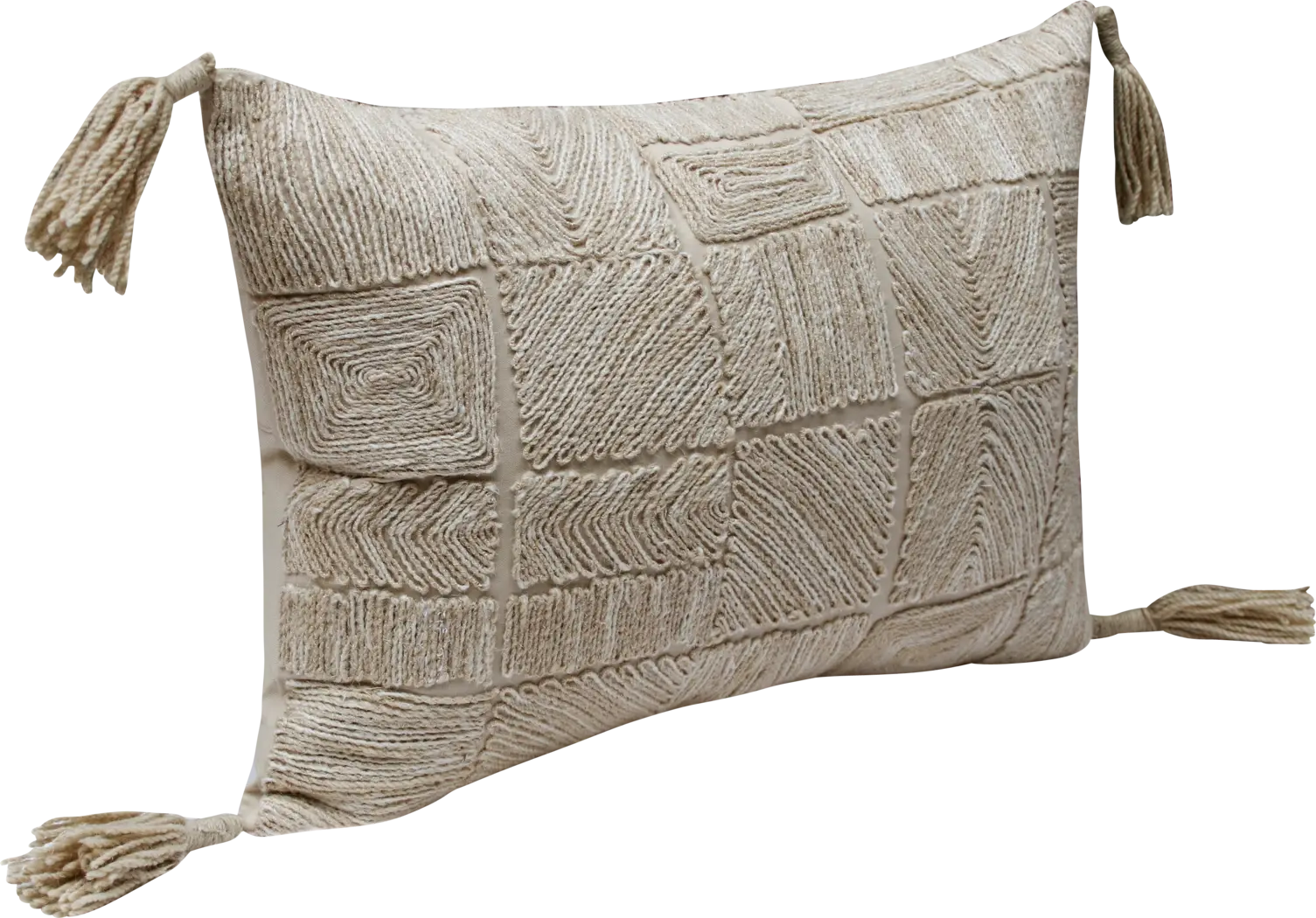 Sajid Tan Lumbar Pillow - Thumbnail - Image 3