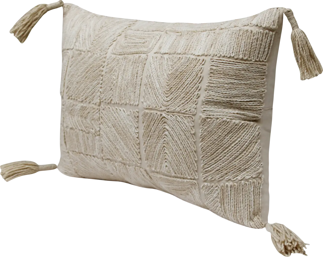 Sajid Tan Lumbar Pillow - Thumbnail - Image 4