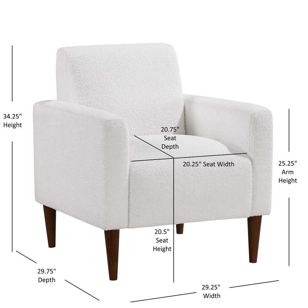 Sakaio White Accent Chair - Thumbnail - Image 14