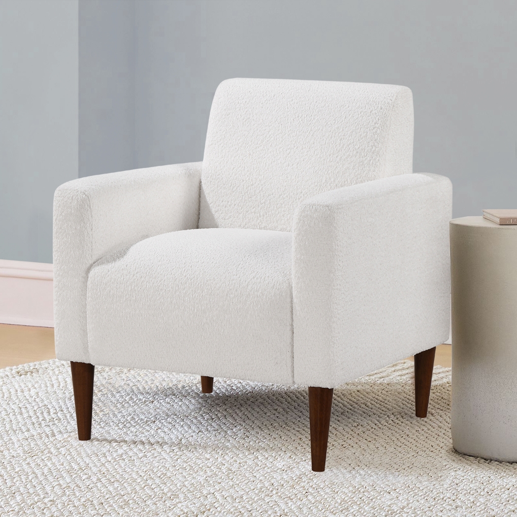 Sakaio White Accent Chair - Thumbnail - Image 4