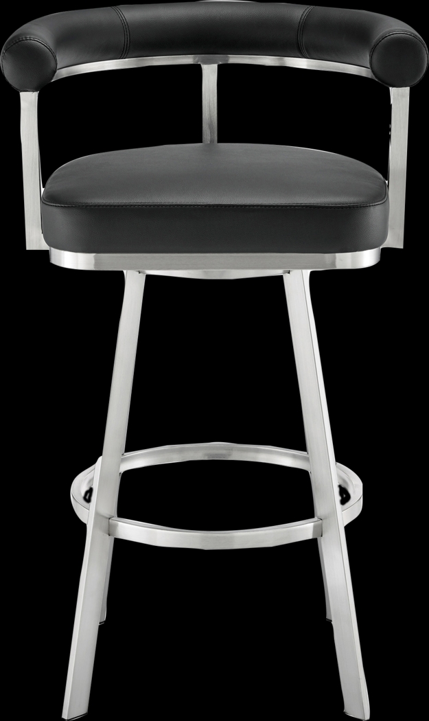 Salaignac Black Swivel Counter Stool - Thumbnail - Image 3