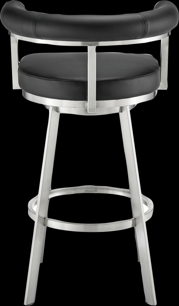 Salaignac Black Swivel Counter Stool - Thumbnail - Image 6