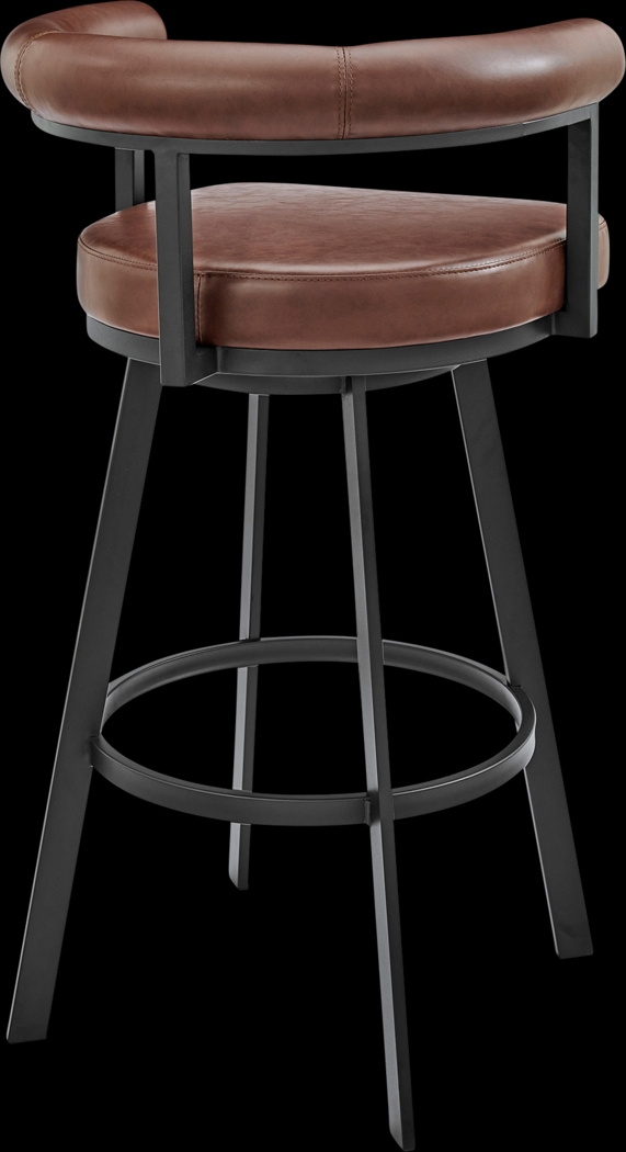 Salaignac Brown Swivel Barstool - Thumbnail - Image 5