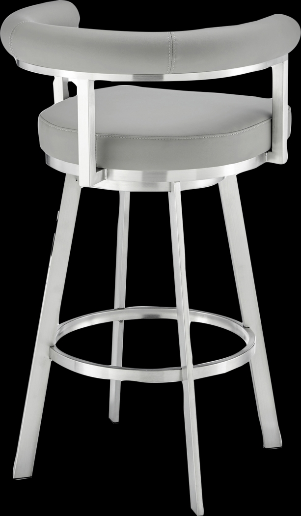 Salaignac Gray Swivel Barstool - Thumbnail - Image 4
