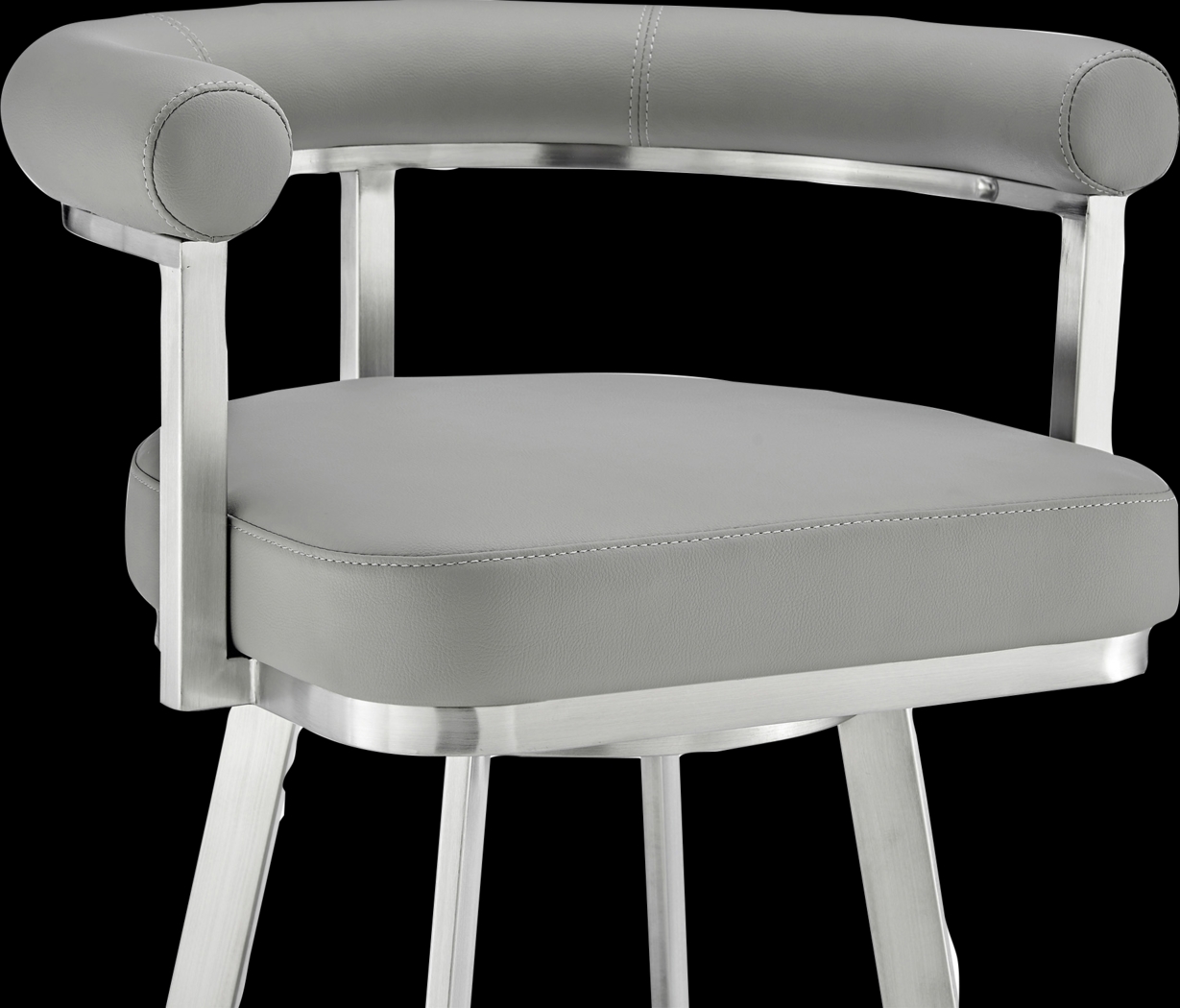 Salaignac Gray Swivel Barstool - Thumbnail - Image 7