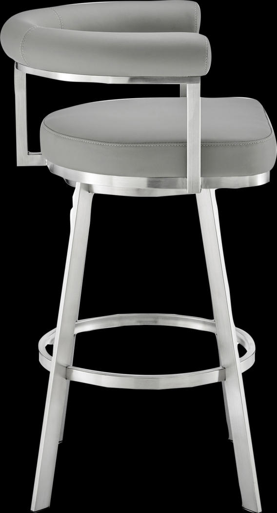 Salaignac Gray Swivel Counter Stool - Thumbnail - Image 5