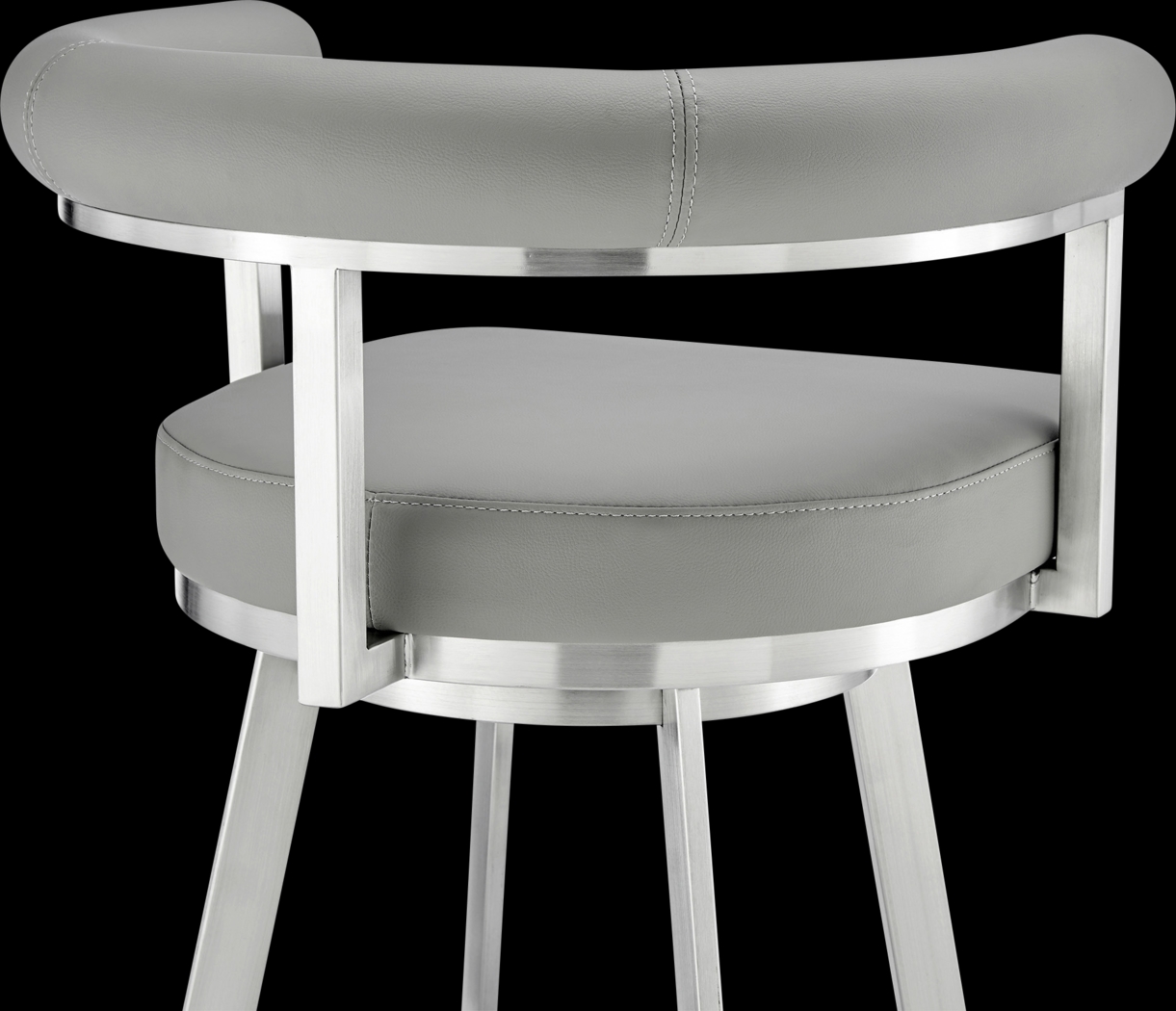 Salaignac Gray Swivel Counter Stool - Thumbnail - Image 8