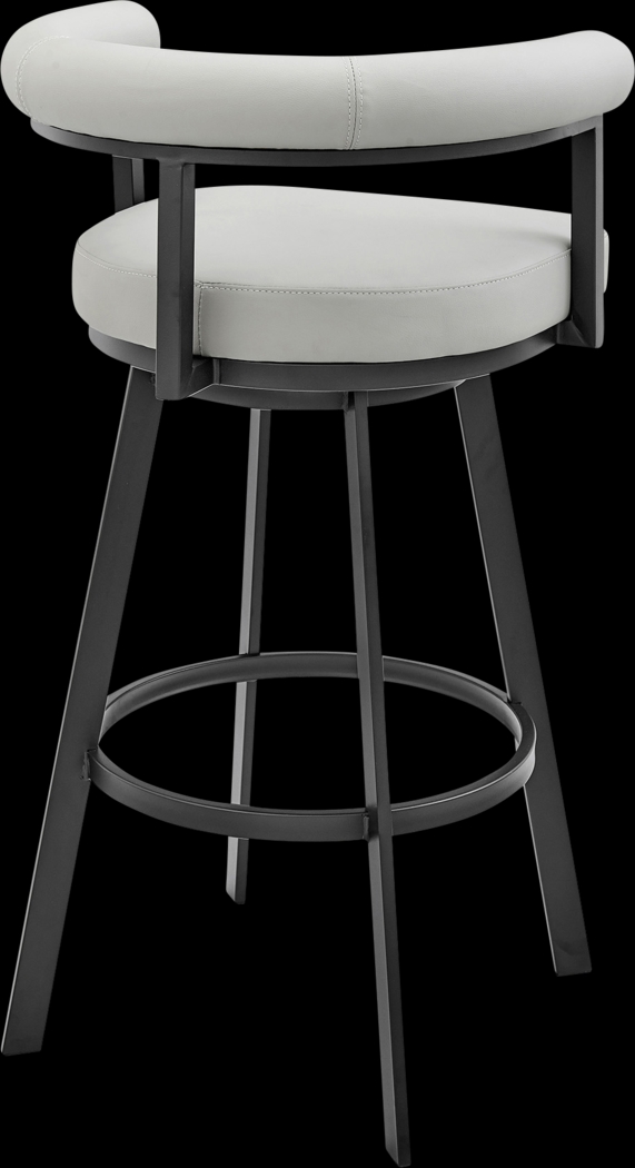 Salaignac Light Gray Swivel Barstool - Thumbnail - Image 5