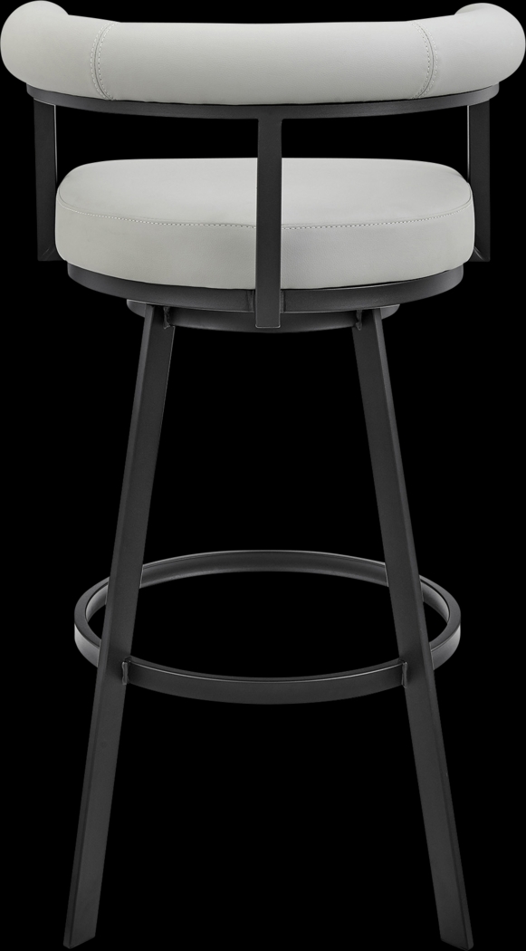 Salaignac Light Gray Swivel Barstool - Thumbnail - Image 6