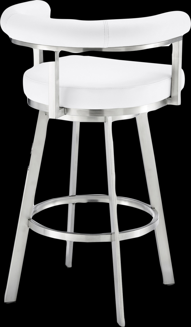 Salaignac White Swivel Barstool - Thumbnail - Image 5