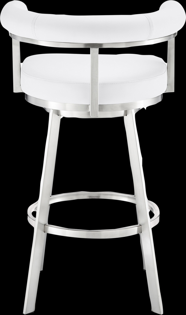 Salaignac White Swivel Barstool - Thumbnail - Image 6