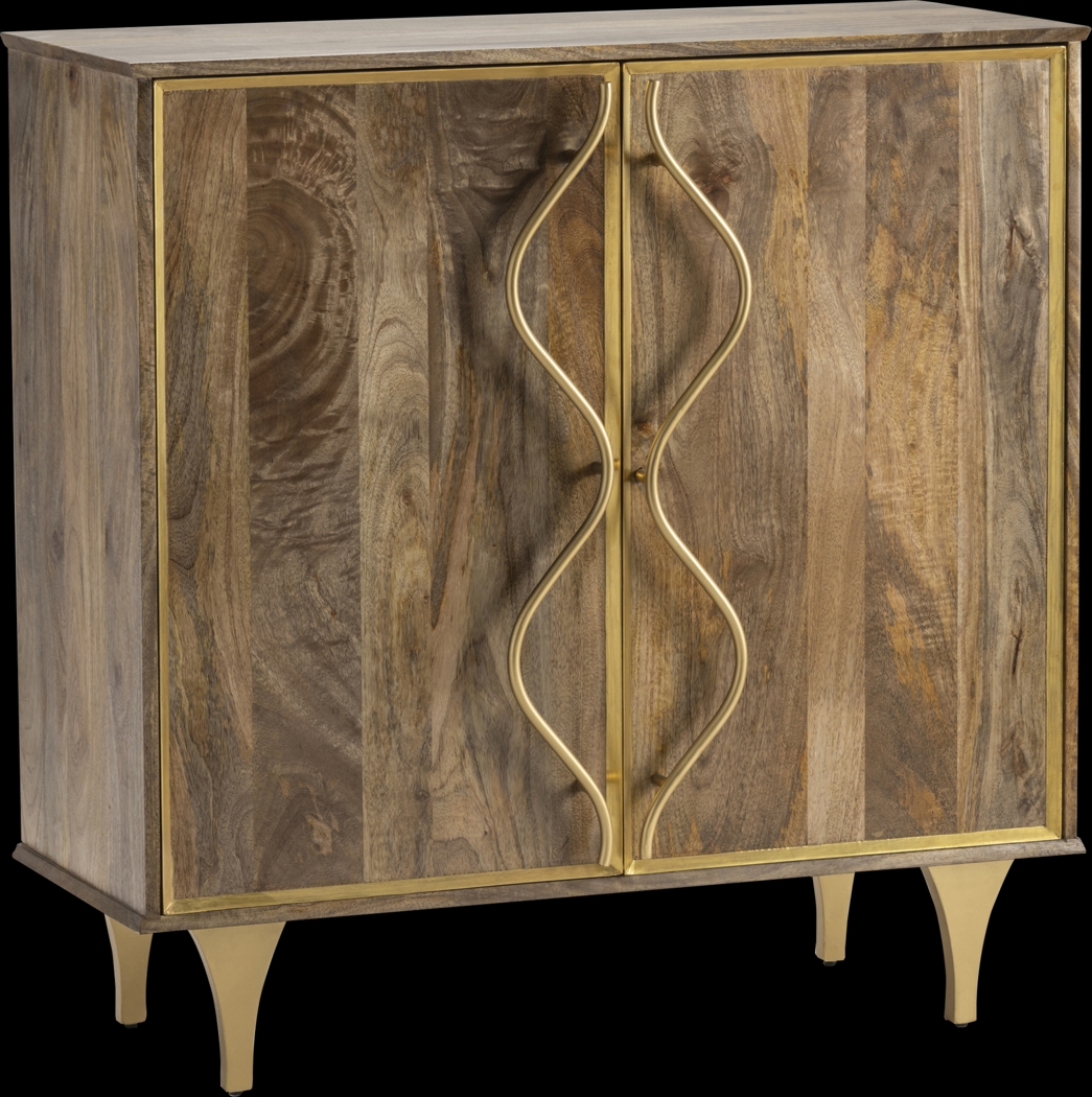 Saldana Brown 2 Door Cabinet - Thumbnail - Image 3