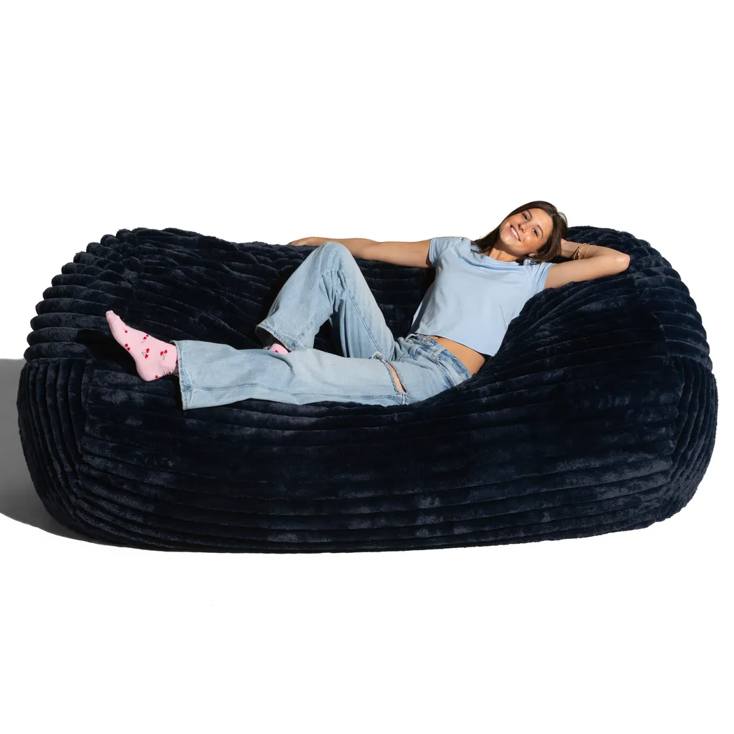 Saleia Blue Large Bean Bag Lounger - Thumbnail - Image 2