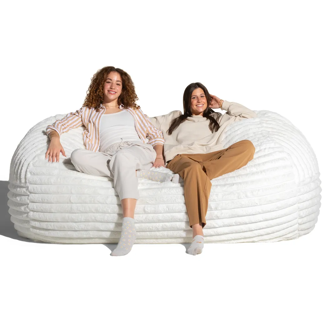 Saleia Ivory Large Bean Bag Lounger - Thumbnail - Image 2