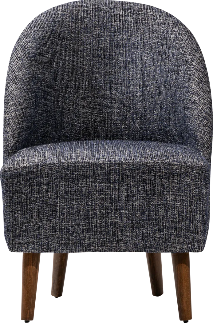 Salena Dark Blue Accent Chair - Thumbnail - Image 3
