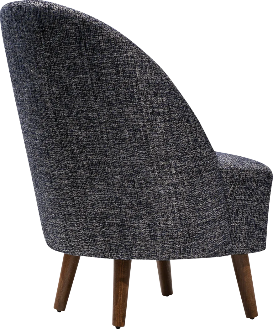 Salena Dark Blue Accent Chair - Thumbnail - Image 5