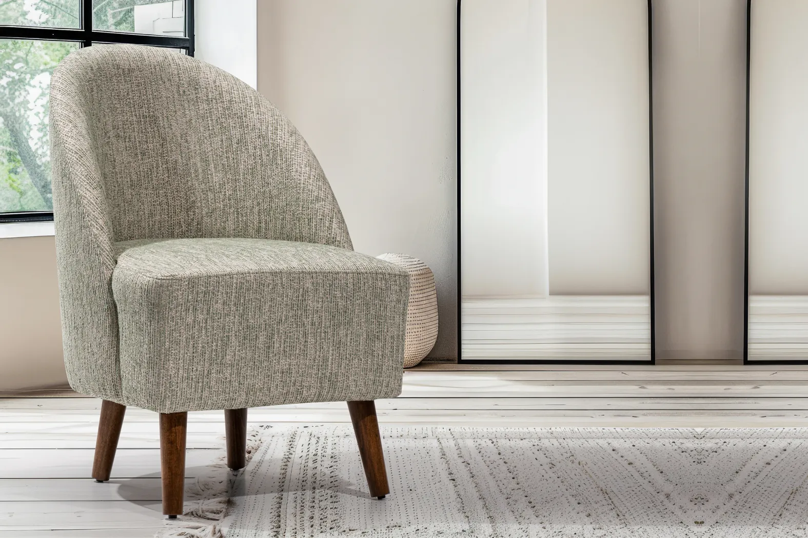 Salena Light Blue Accent Chair - Thumbnail - Image 2