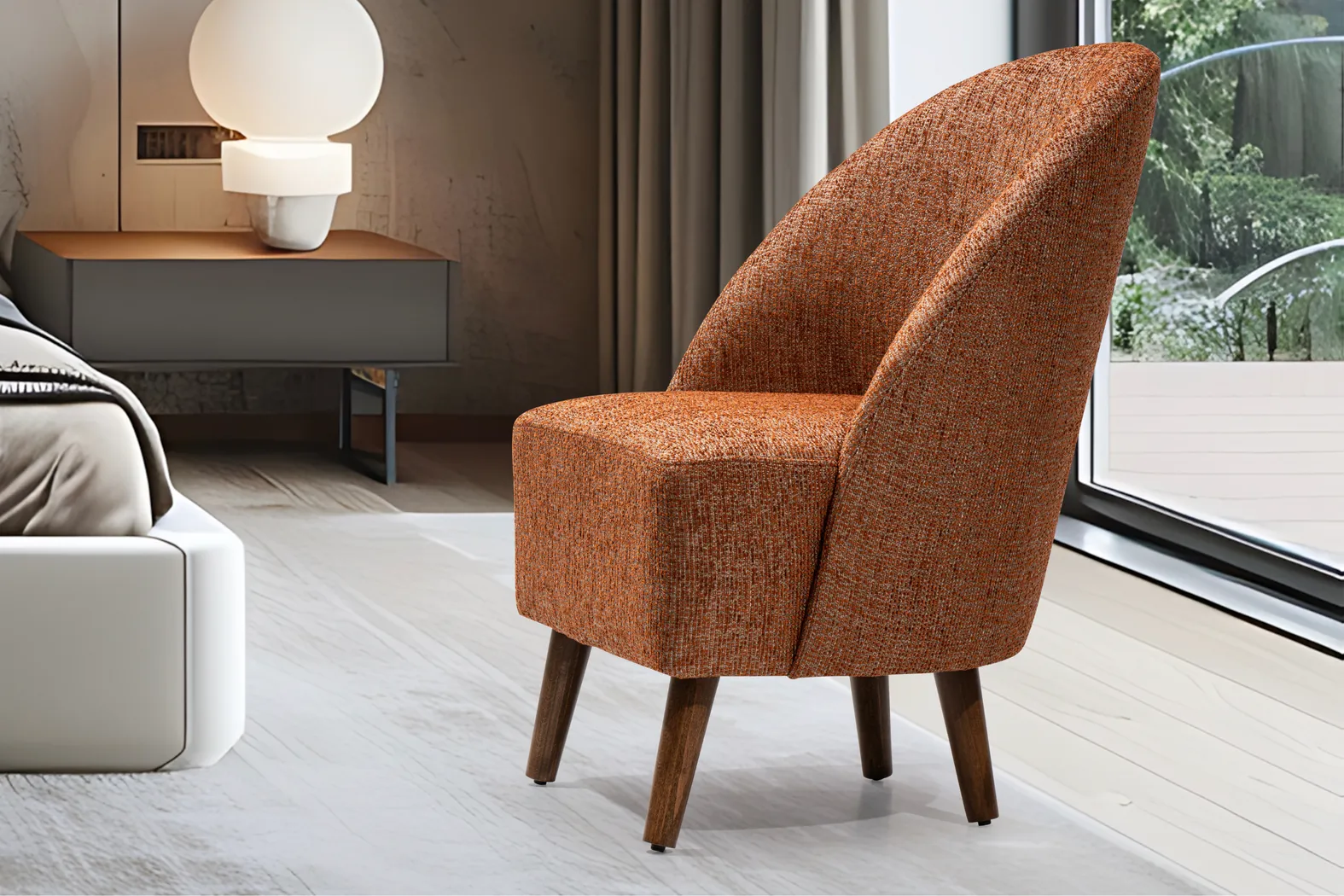 Salena Red Accent Chair - Thumbnail - Image 2