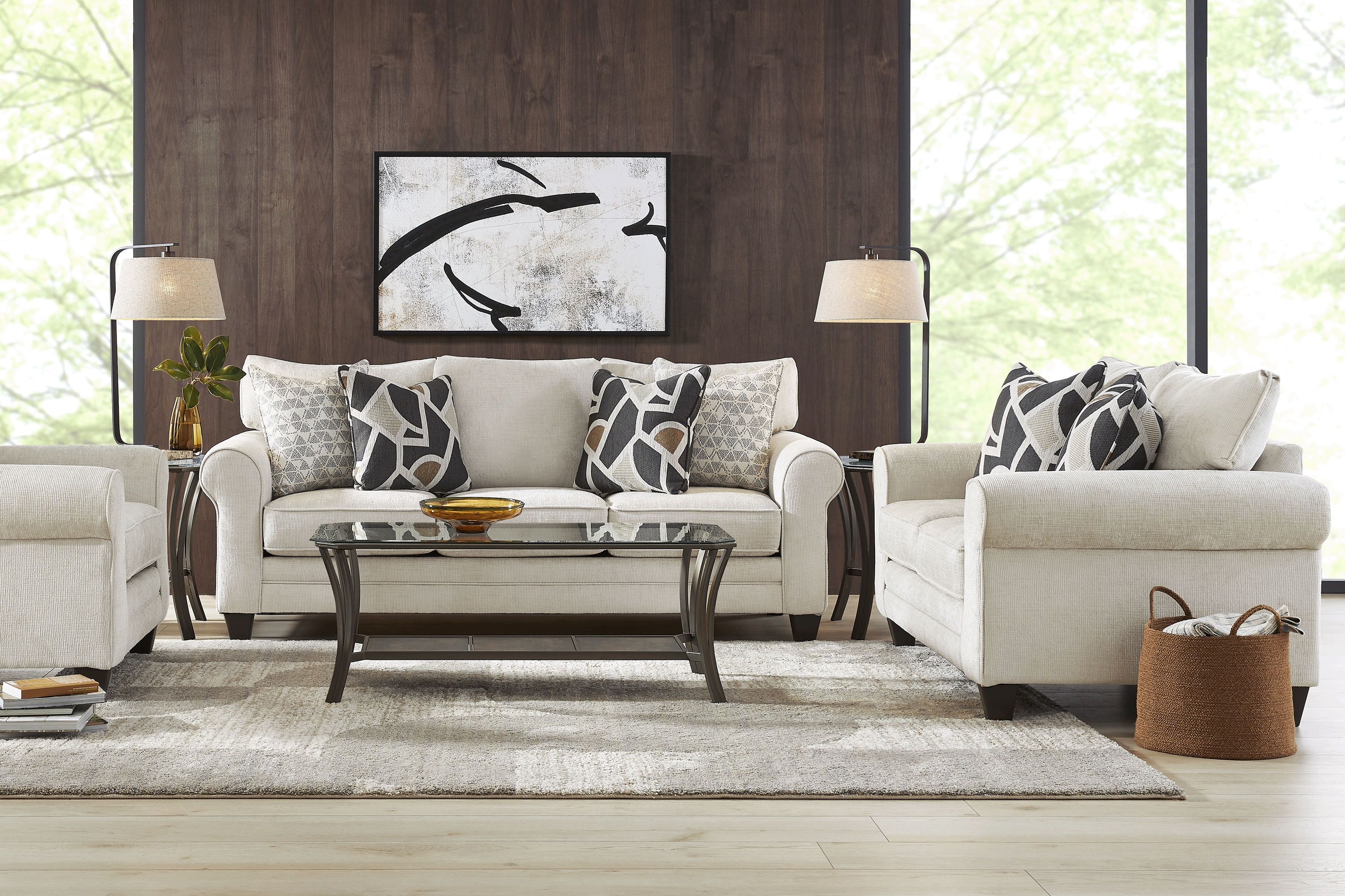 Salgado Beige 8 Pc Living Room - Thumbnail - Image 1