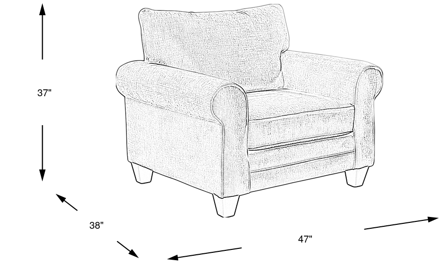 Dimension Image. Please refer to the Dimension Tab on this page for dimension details.