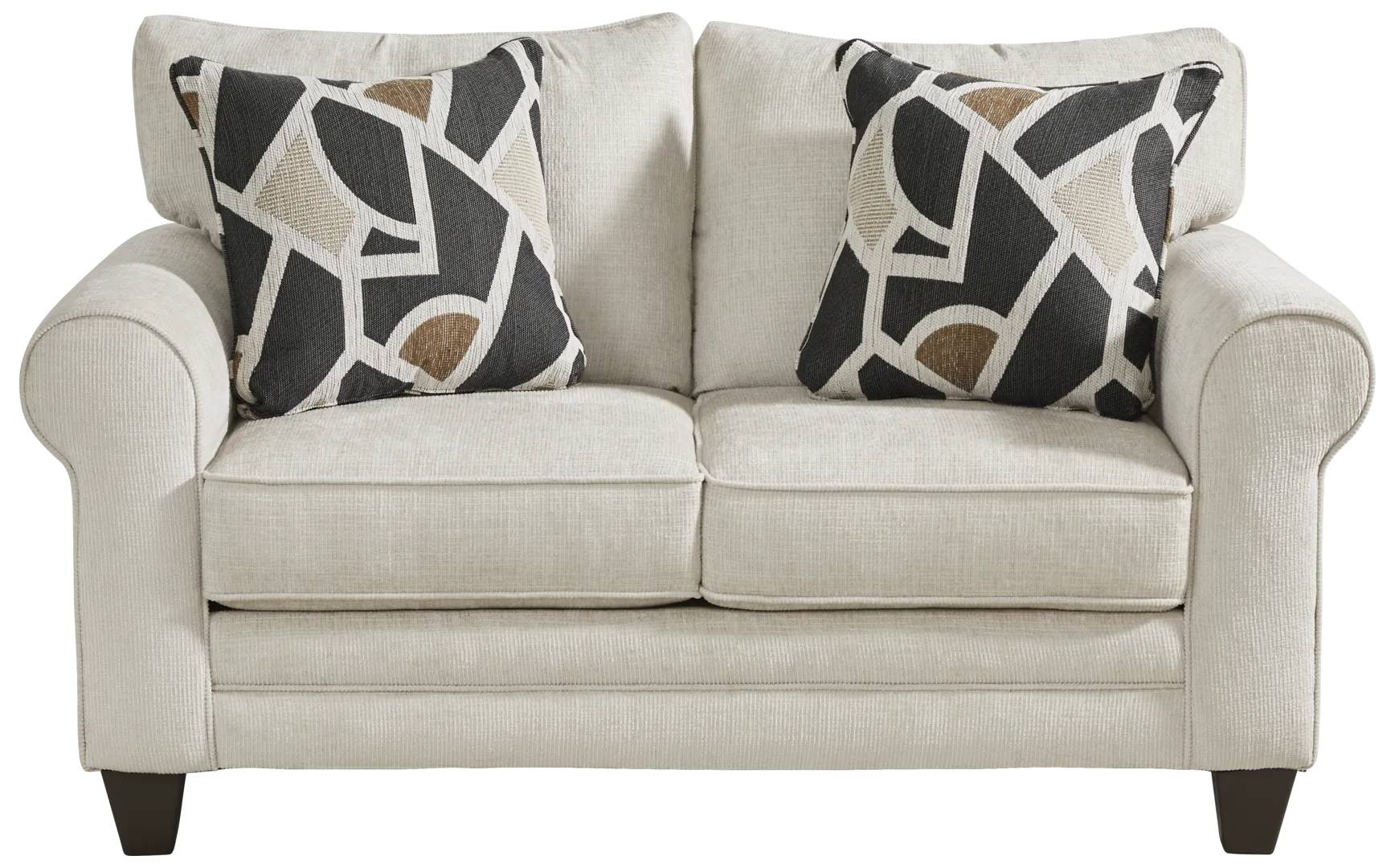 beige loveseat
