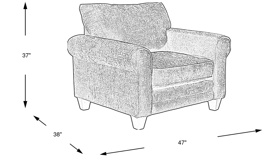 Dimension Image. Please refer to the Dimension Tab on this page for dimension details.