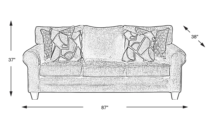 Dimension Image. Please refer to the Dimension Tab on this page for dimension details.