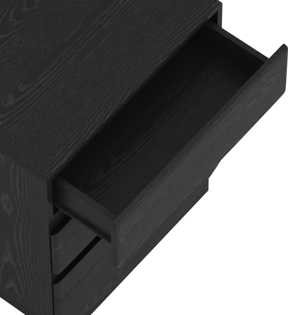 Salhu Black Nightstand - Thumbnail - Image 4