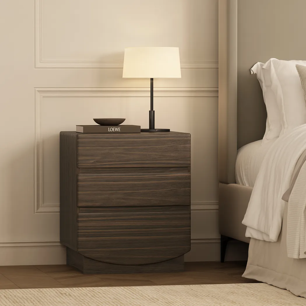 Salhu Walnut Nightstand - Thumbnail - Image 3