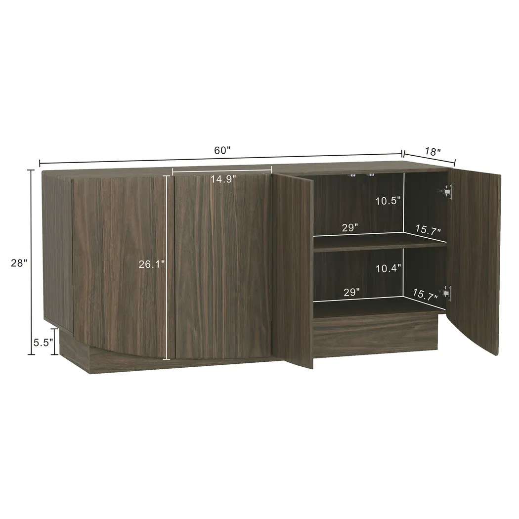 Salhu Walnut Sideboard - Thumbnail - Image 5