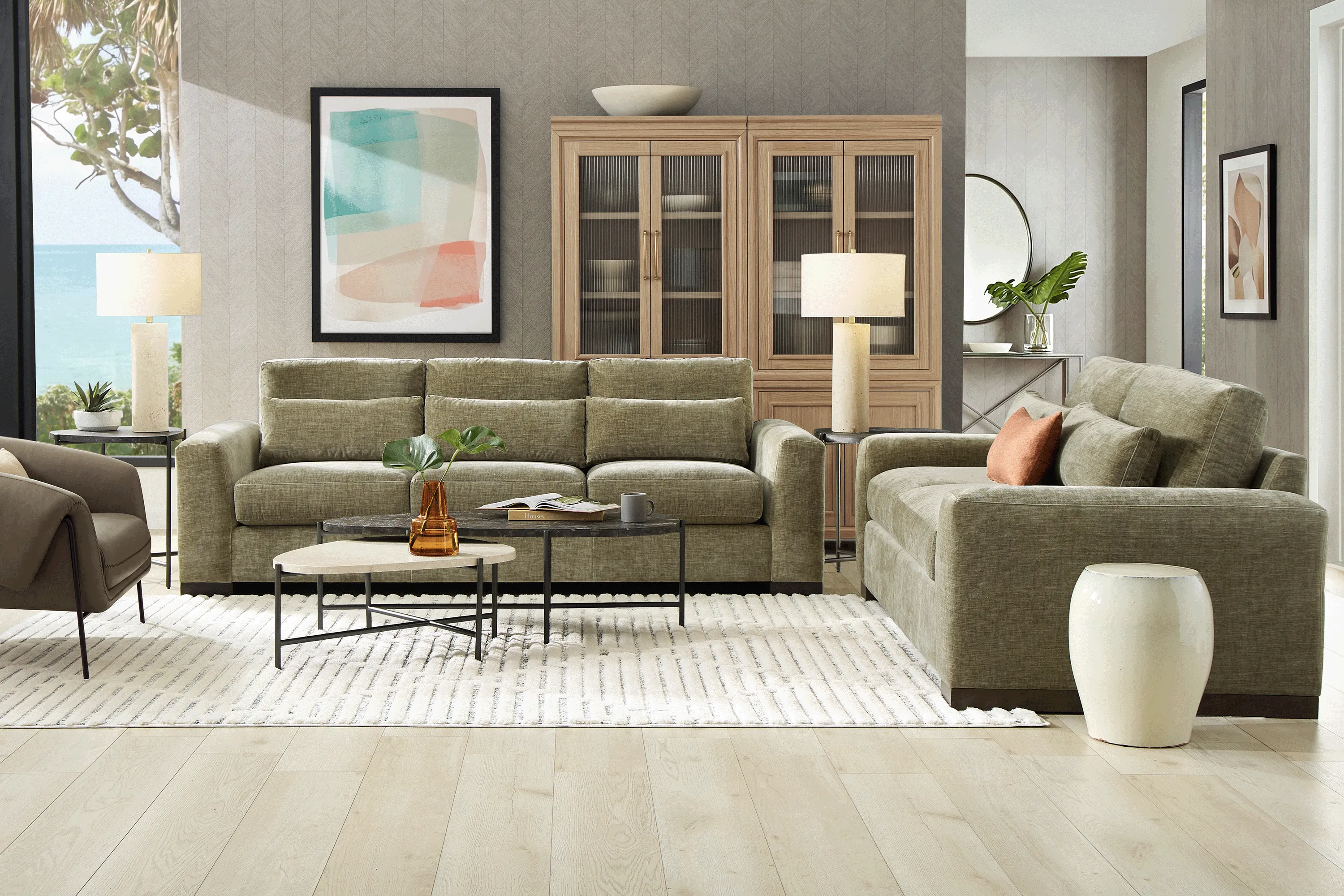 Salinas Pine Sofa - Image 1
