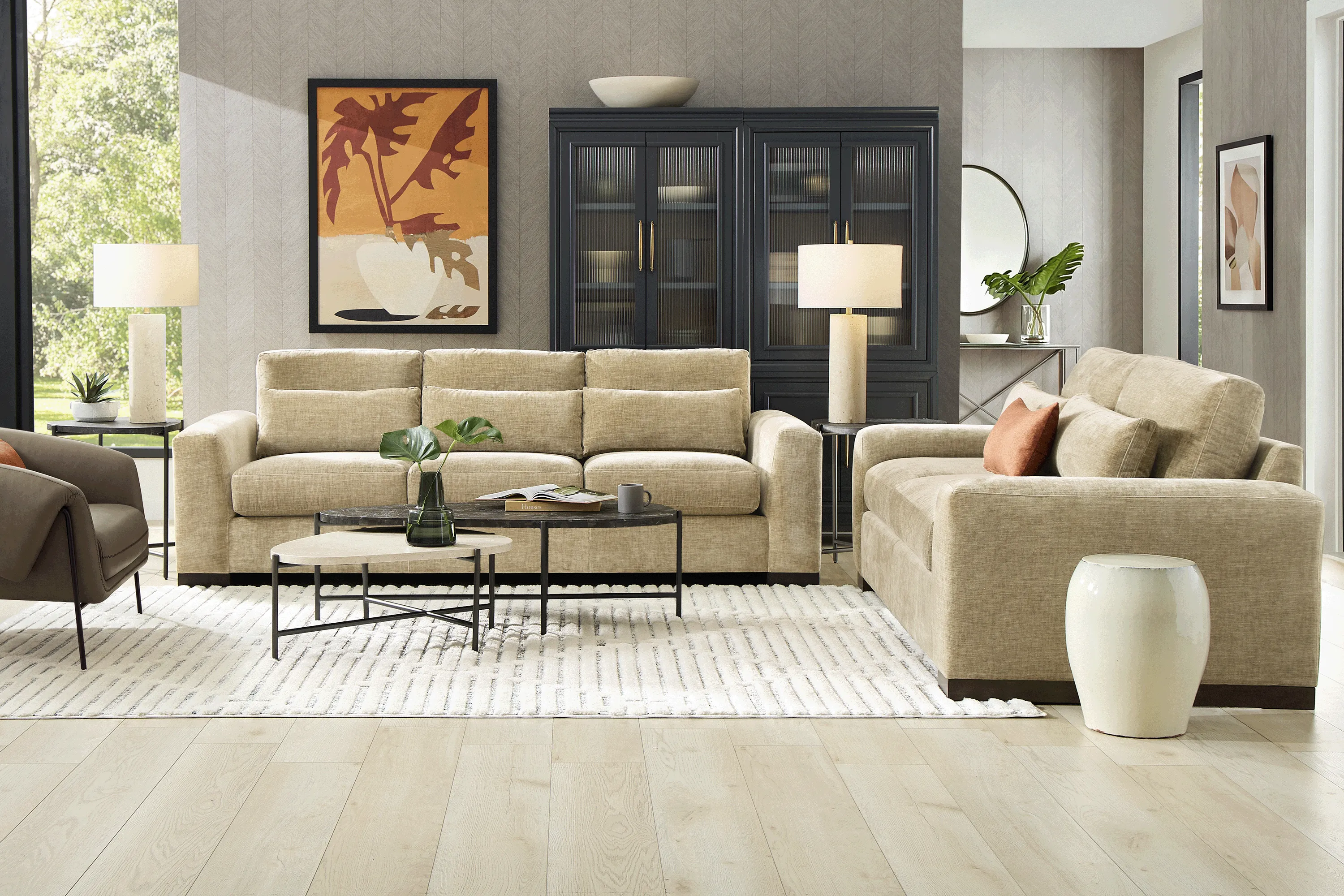 Salinas Putty Loveseat - Image 1