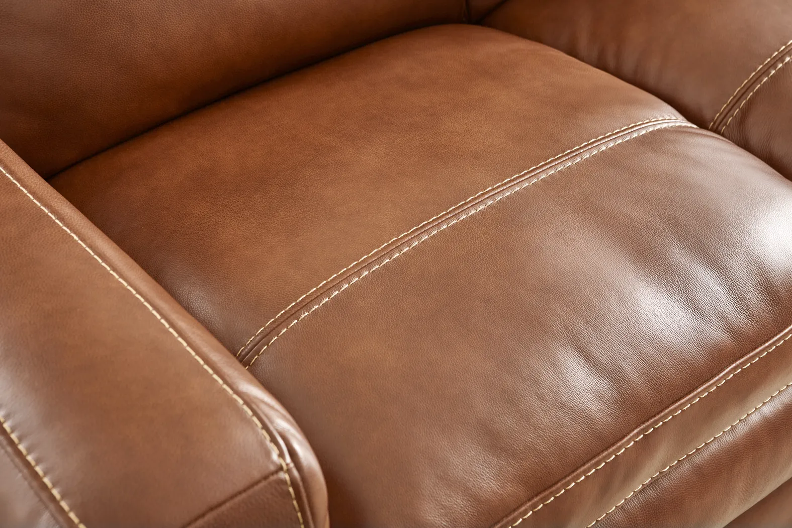 Salinger Brown Leather Sleeper Sofa - Thumbnail - Image 5