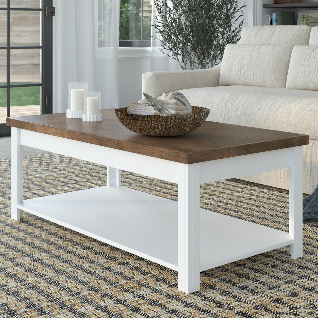 Trisano White Coffee Table - Thumbnail - Image 2