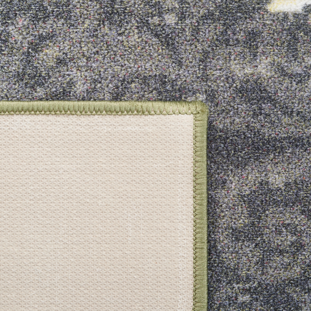 Salistry Gray/Pink 5'5 x 7' Rug - Thumbnail - Image 5