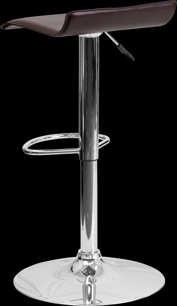 Salix Brown Adjustable Swivel Barstool - Thumbnail - Image 4